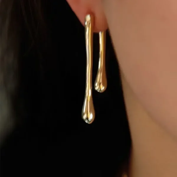 Geometric Dangle Earrings - Image 3