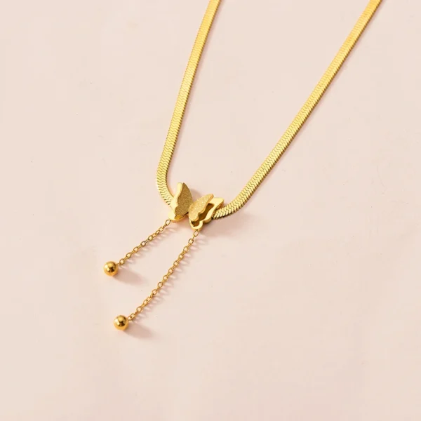 Vintage Butterfly Necklace - Image 2